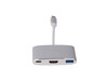 LMP USB-C HDMI &amp; USB 3.0 Multiport Adapter, silber